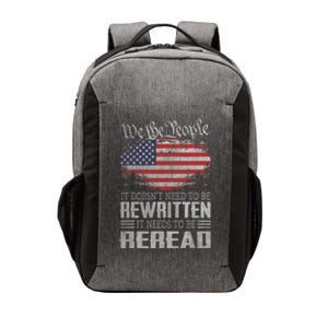 Us Flag Constitution Of The Usa Needs To Be Reread Vector Backpack