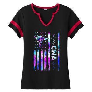 US Flag Constitution Of The USA Needs To Be Reread Ladies Halftime Notch Neck Tee