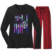 US Flag Constitution Of The USA Needs To Be Reread Women's Long Sleeve Flannel Pajama Set 