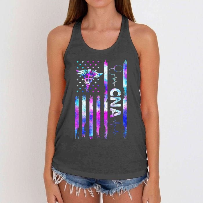 US Flag Constitution Of The USA Needs To Be Reread Women's Knotted Racerback Tank