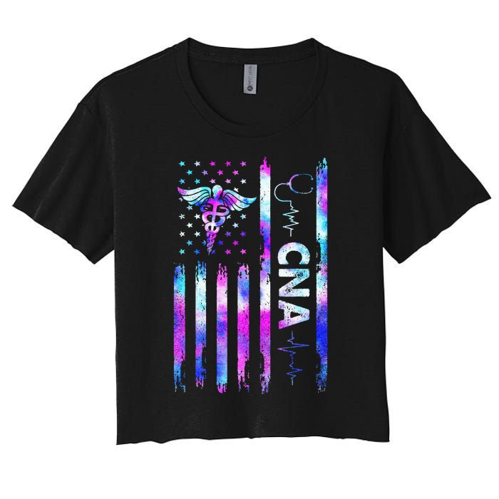 US Flag Constitution Of The USA Needs To Be Reread Women's Crop Top Tee