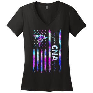 US Flag Constitution Of The USA Needs To Be Reread Women's V-Neck T-Shirt