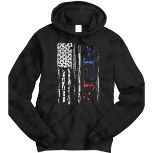 US FLAG CHAINSAW Lumberjack Logger Lumber Gift Tie Dye Hoodie