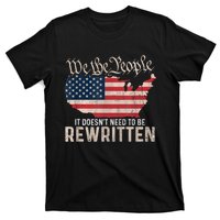 US Flag Constitution Of The USA Needs To Be Reread T-Shirt