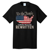 US Flag Constitution Of The USA Needs To Be Reread Tall T-Shirt