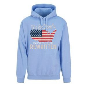 US Flag Constitution Of The USA Needs To Be Reread Unisex Surf Hoodie