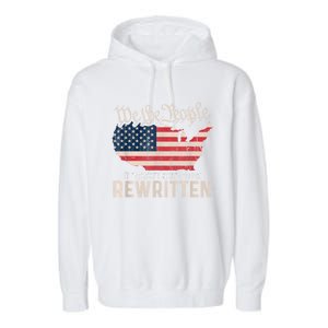 US Flag Constitution Of The USA Needs To Be Reread Garment-Dyed Fleece Hoodie