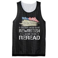 US Flag Constitution of the USA Needs To Be Reread Mesh Reversible Basketball Jersey Tank