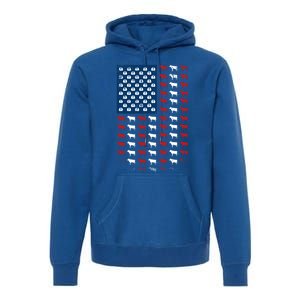 Us Flag Cow American Flag Usa 4th Of July Patriotic Gift Premium Hoodie