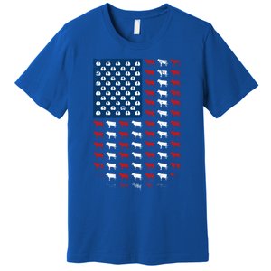 Us Flag Cow American Flag Usa 4th Of July Patriotic Gift Premium T-Shirt