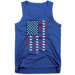 Us Flag Cow American Flag Usa 4th Of July Patriotic Gift Tank Top