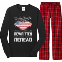 US Flag Constitution of the USA Needs To Be Reread Long Sleeve Pajama Set