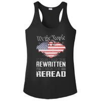 US Flag Constitution of the USA Needs To Be Reread Ladies PosiCharge Competitor Racerback Tank