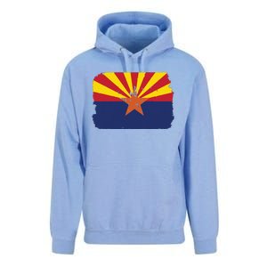 Us Flag Citizen America Distressed State Flag Arizona Unisex Surf Hoodie