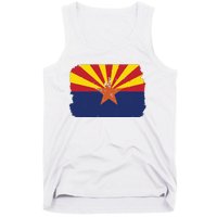 Us Flag Citizen America Distressed State Flag Arizona Tank Top