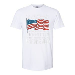 US Flag Constitution Of The USA Needs To Be Reread Softstyle CVC T-Shirt