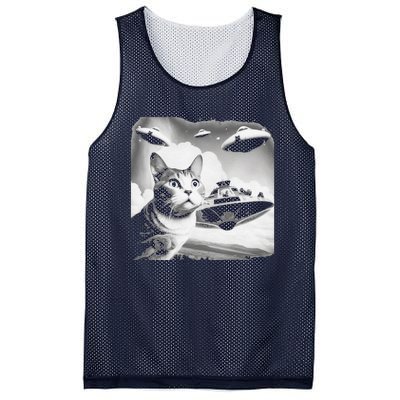 UFO Funny Cat UAPS Mesh Reversible Basketball Jersey Tank