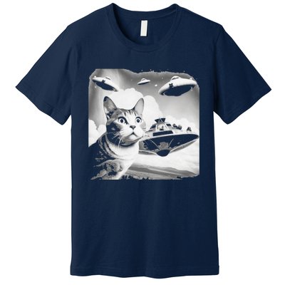 UFO Funny Cat UAPS Premium T-Shirt