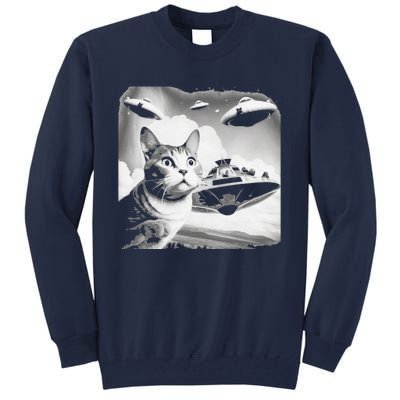 UFO Funny Cat UAPS Tall Sweatshirt