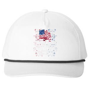 Us Flag Constitution Of The Usa Needs To Be Reread Snapback Five-Panel Rope Hat