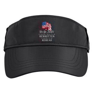 Us Flag Constitution Of The Usa Needs To Be Reread Adult Drive Performance Visor