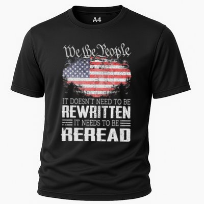 Us Flag Constitution Of The Usa Needs To Be Reread Performance Shirt