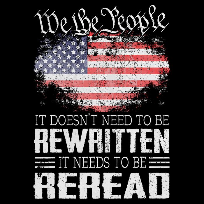 Us Flag Constitution Of The Usa Needs To Be Reread Impact Tech Backpack