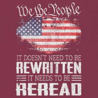 Us Flag Constitution Of The Usa Needs To Be Reread 16oz Travel Tumbler