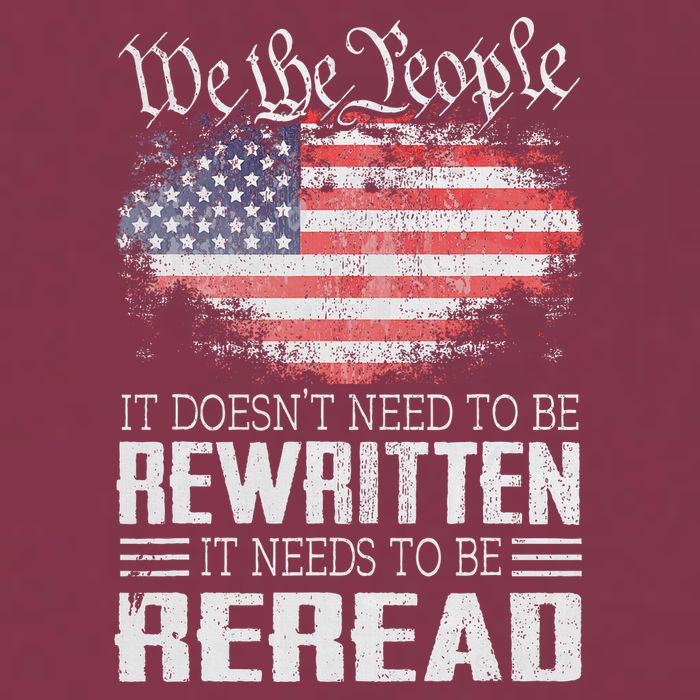 Us Flag Constitution Of The Usa Needs To Be Reread 16oz Travel Tumbler