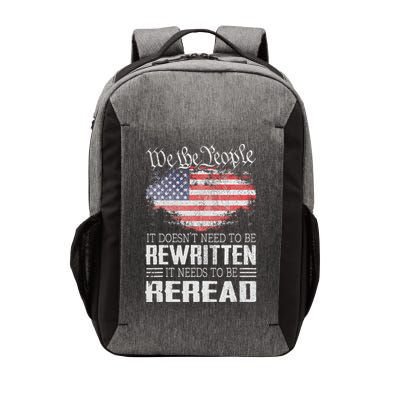 Us Flag Constitution Of The Usa Needs To Be Reread Vector Backpack