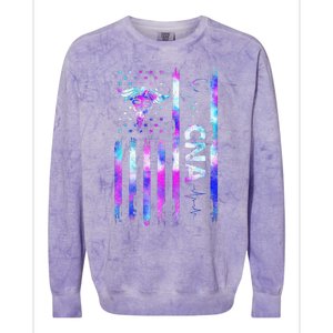 US Flag Constitution Of The USA Needs To Be Reread Colorblast Crewneck Sweatshirt