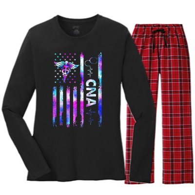 US Flag Constitution Of The USA Needs To Be Reread Women's Long Sleeve Flannel Pajama Set 