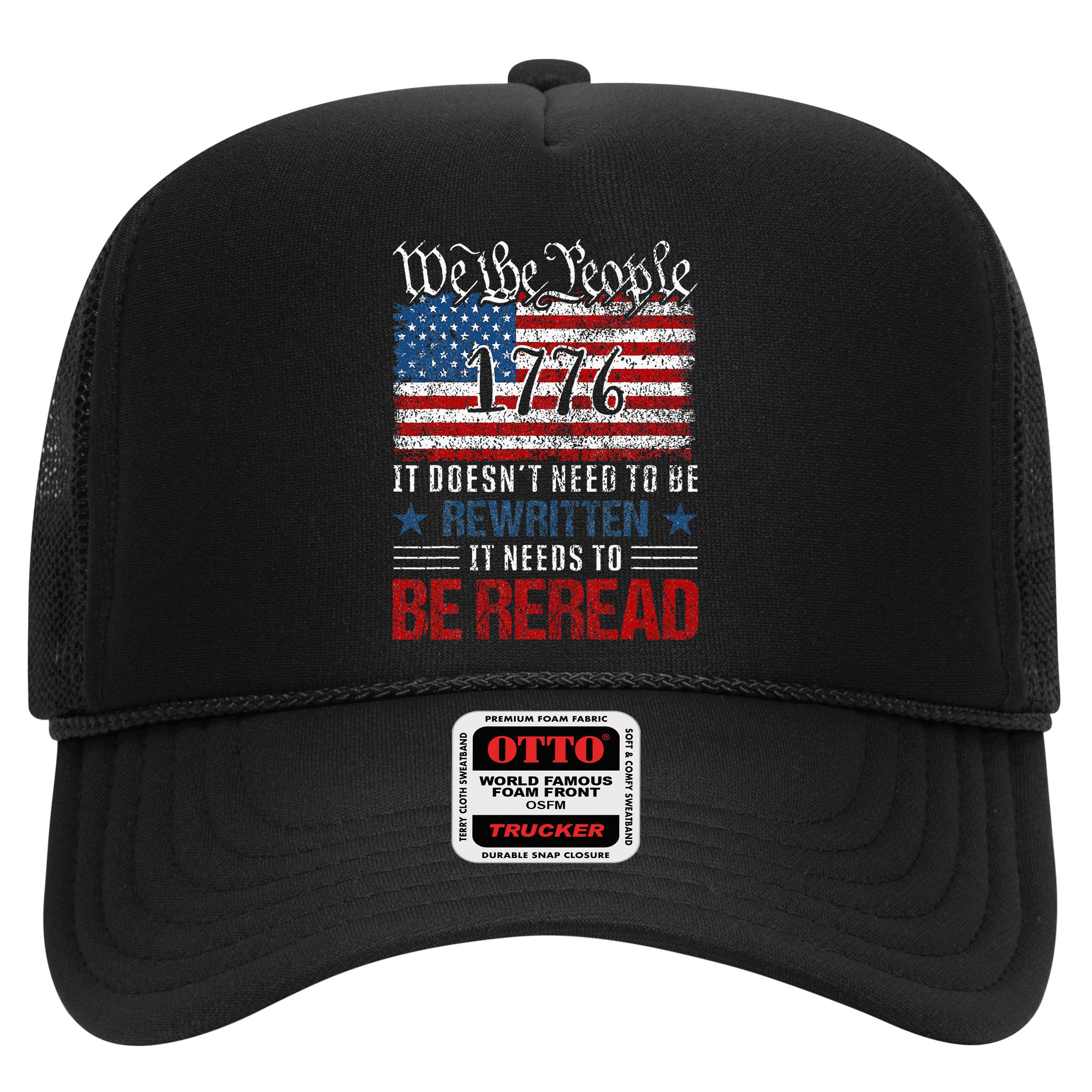 Us Flag Constitution Of The Usa Needs To Be Reread Hat