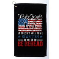 Us Flag Constitution Of The Usa Needs To Be Reread Golf Towel