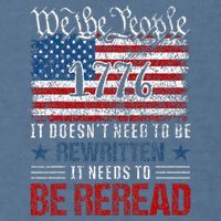 Us Flag Constitution Of The Usa Needs To Be Reread Garment-Dyed Sweatshirt