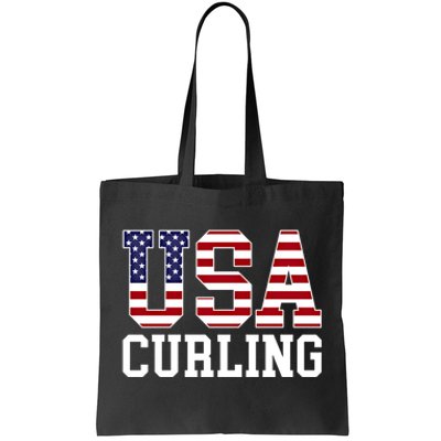 Usa Flag Curler American Curling Gift Tote Bag