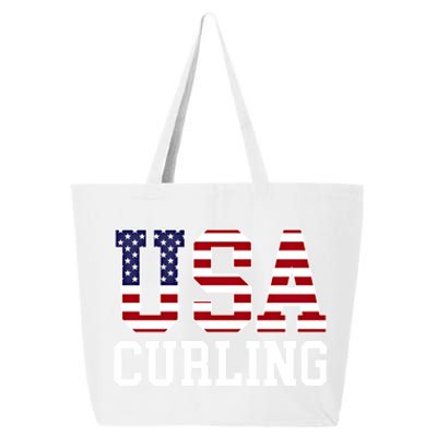 Usa Flag Curler American Curling Gift 25L Jumbo Tote