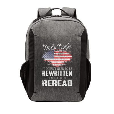Us Flag Constitution Of The Usa Needs To Be Reread Vector Backpack