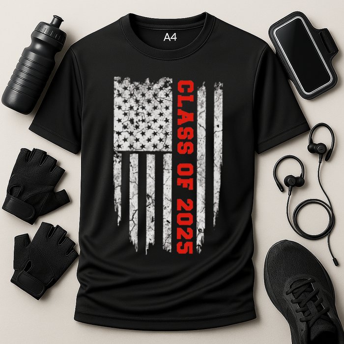 Us Flag Class Of 2025 Grow With Me Gift Cooling Performance Crew T-Shirt