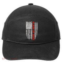 Us Flag Class Of 2025 Grow With Me Gift 7-Panel Snapback Hat