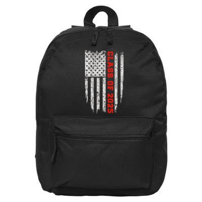 Us Flag Class Of 2025 Grow With Me Gift 16 in Basic Backpack
