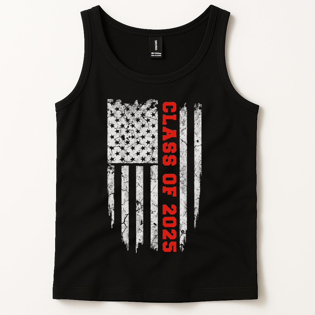 Us Flag Class Of 2025 Grow With Me Gift Tank Top