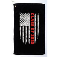 Us Flag Class Of 2025 Grow With Me Gift Golf Towel