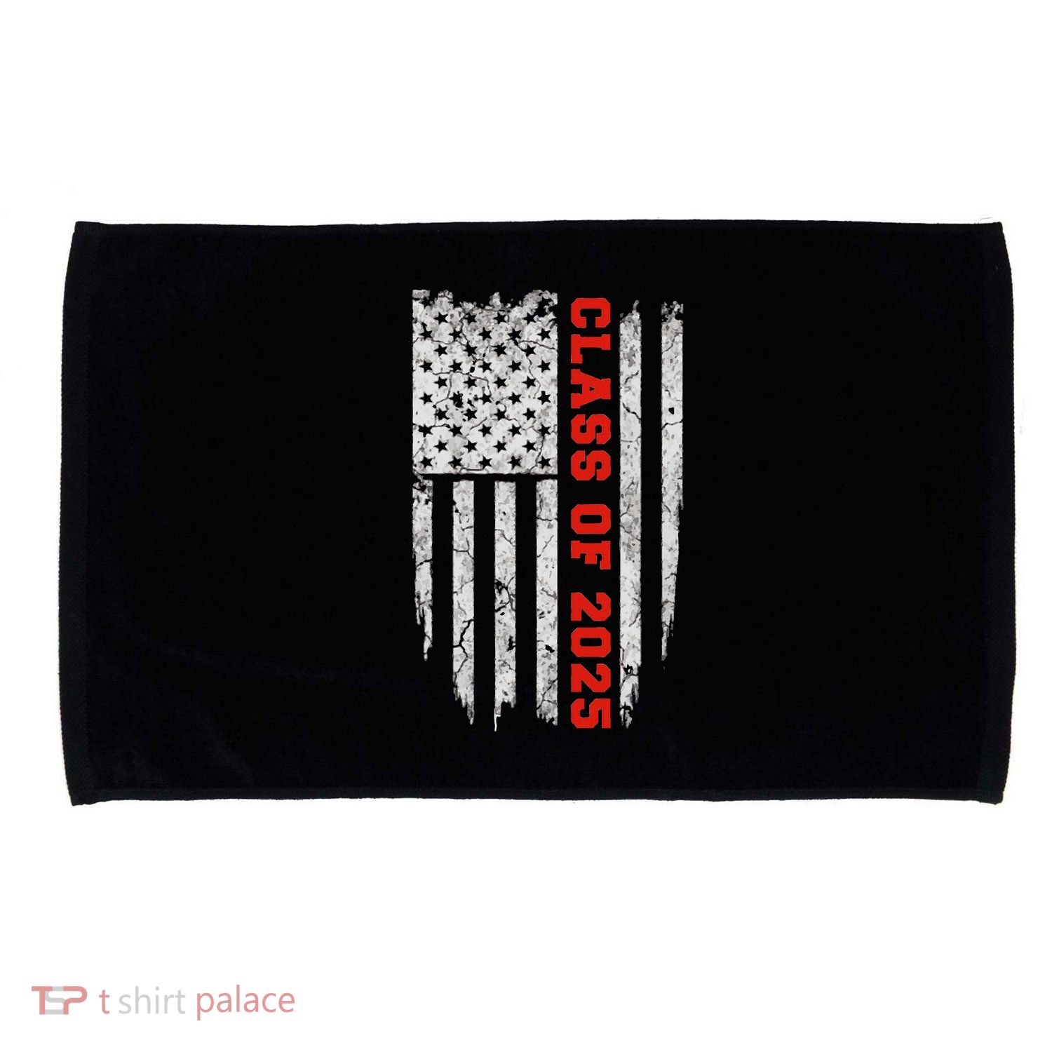 Us Flag Class Of 2025 Grow With Me Gift Microfiber Hand Towel