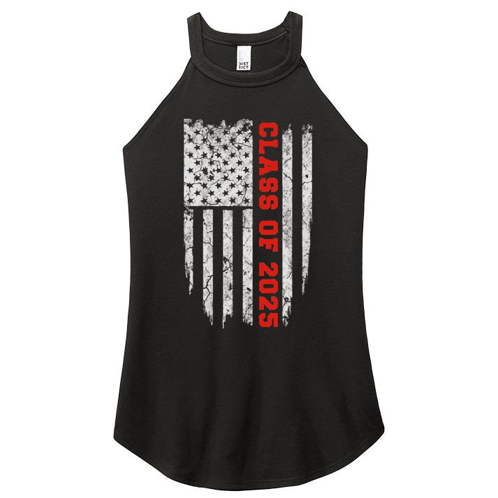 Us Flag Class Of 2025 Grow With Me Gift Women's Perfect Tri Rocker Tank