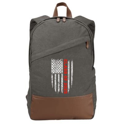 Us Flag Class Of 2025 Grow With Me Gift Cotton Canvas Backpack