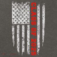 Us Flag Class Of 2025 Grow With Me Gift Cotton Canvas Backpack