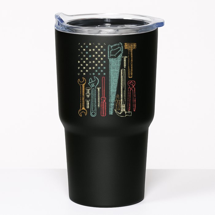 Usa Flag Carpenter And Builder Tools Tumbler