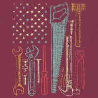 Usa Flag Carpenter And Builder Tools 16oz Travel Tumbler