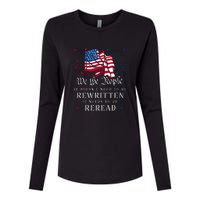 US Flag Constitution Of The USA Needs To Be Reread Womens Cotton Relaxed Long Sleeve T-Shirt